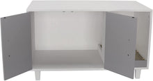 Load image into Gallery viewer, GDLF Pet Crate Cat Washroom Hidden Litter Box Enclosure  as Table Nightstand with Scratch Pad,Stackable
